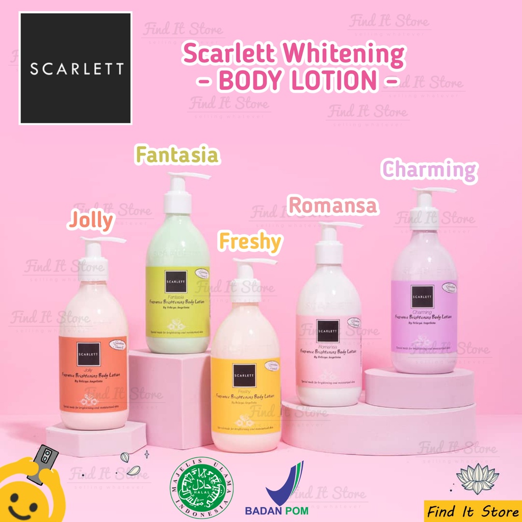 Scarlett Whitening Brightening Body Lotion | Shower Scrub | Serum | Facial wash | Cream Day Night