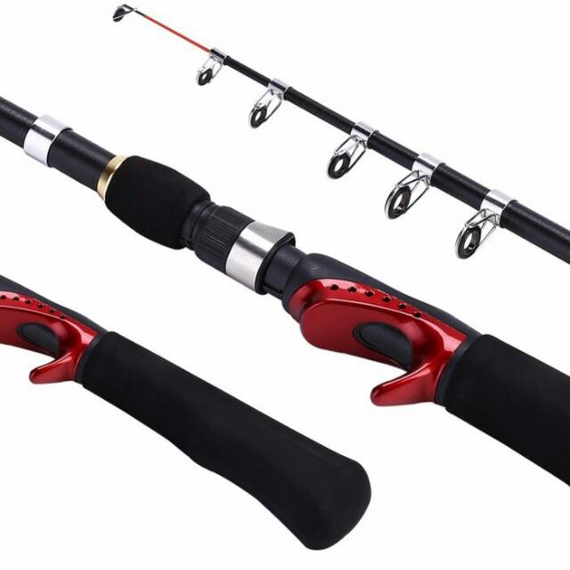 Joran bc baitcasting baitcast rod mancing pancing telescopic 165cm 1.6