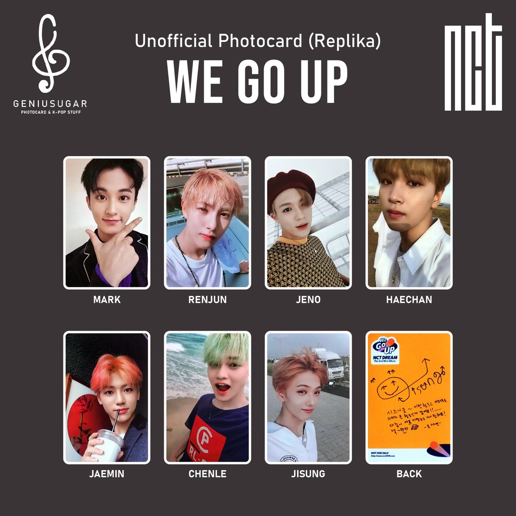 [REPLIKA NCT DREAM] PHOTOCARD WE GO UP