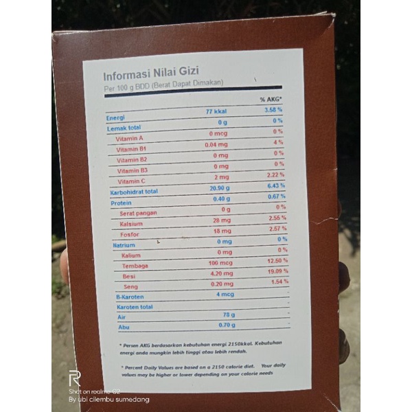 Korzaln Kopi Biji Salak Tanpa Gula/100% Biji Salak