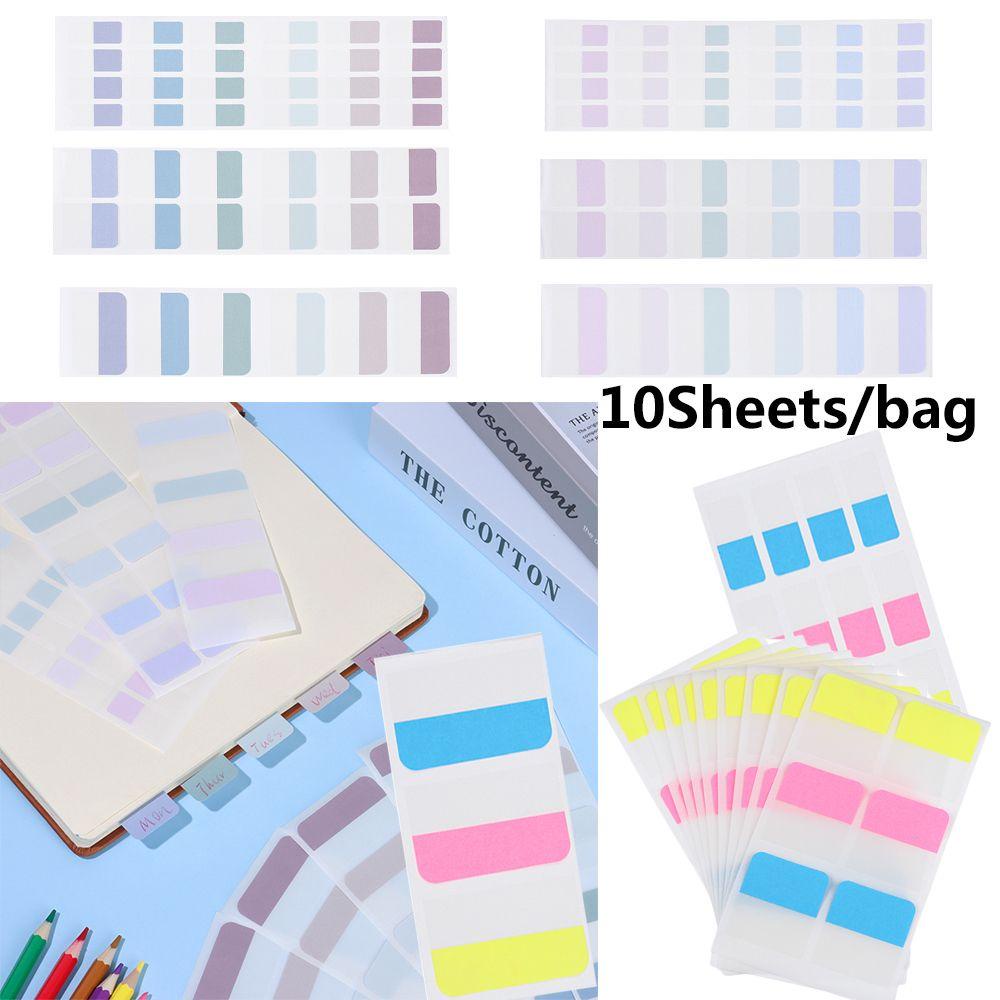 Nanas 10lembar Sticky Notes Colorful Paster Sticker Writable Clipboard Memo Pad Tag