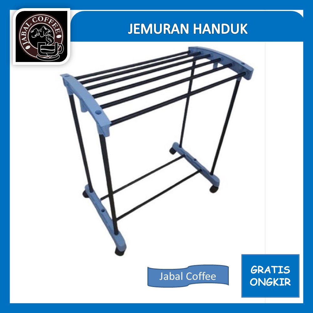 Rak Handuk Hitam / Jemuran Handuk / Rak Jemuran Handuk