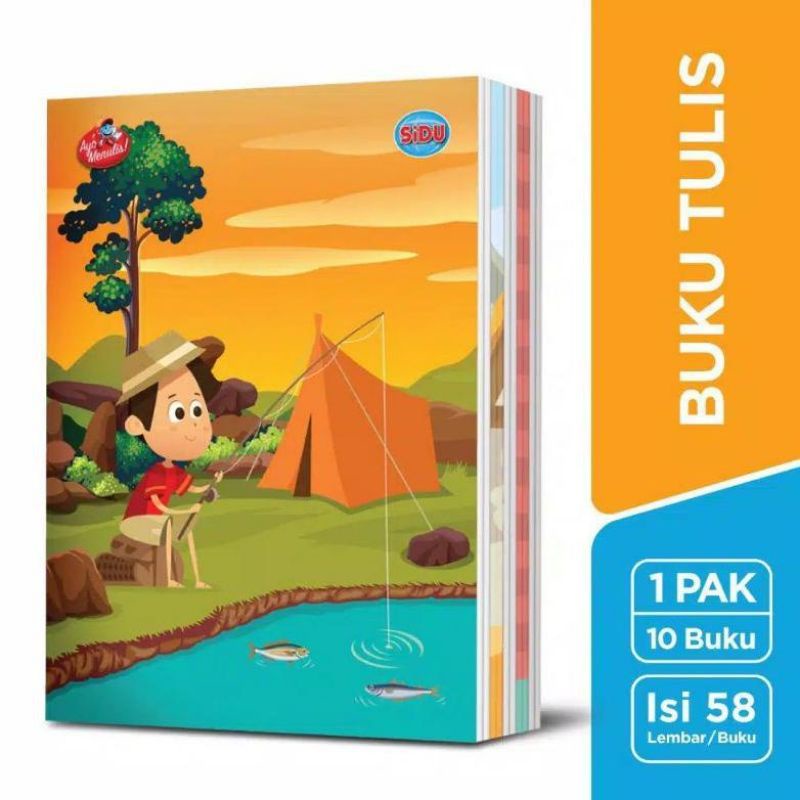 

Buku Tulis Sinar Dunia 58Lbr / Buku Tulis SiDu Karakter