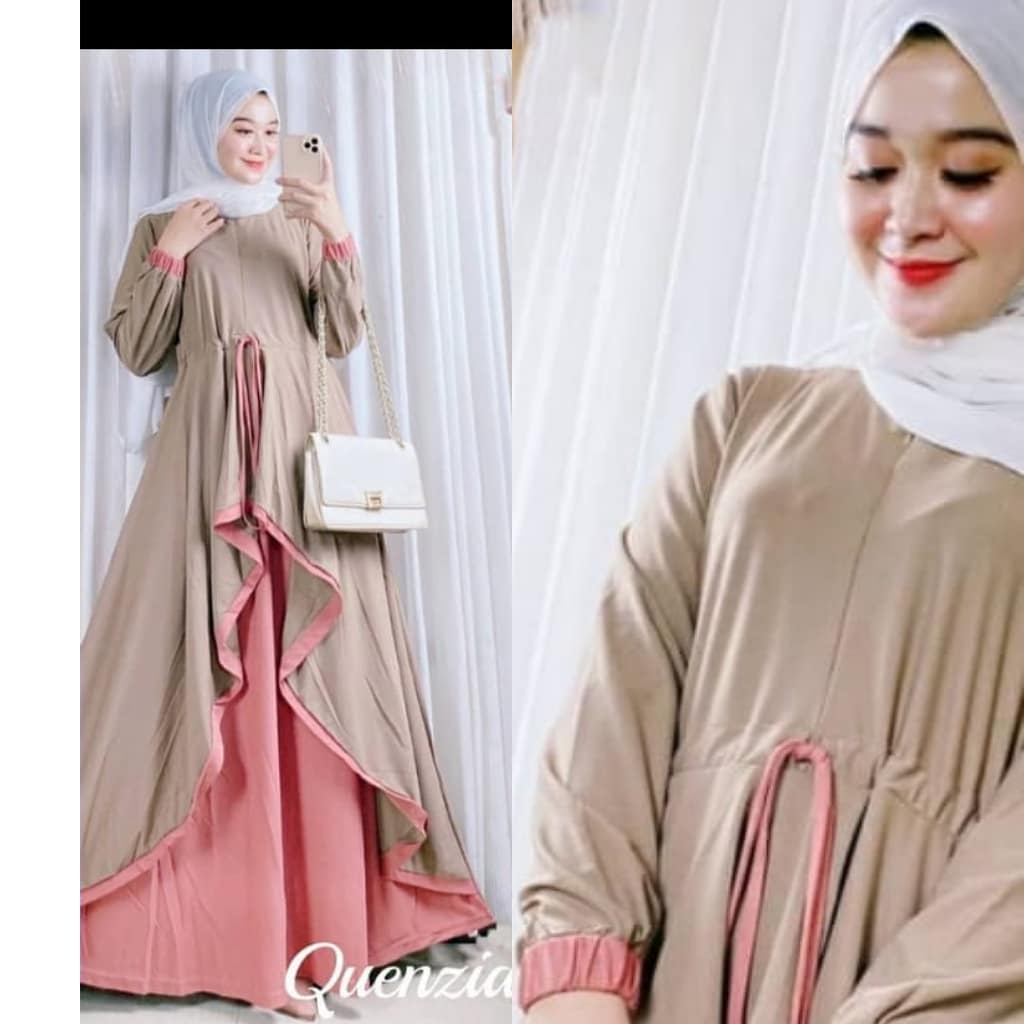 QUENZIA MAXI IK KAIN SAKILA RESLETING DEPAN ( BUSUI ) Gamis Kondangan RESLETING HIDUP / BUSUI FRIENDLY UKURAN ONE SIZE ( SATU UKURAN ) LINGKAR DADA BAJU -/+ 112 CM