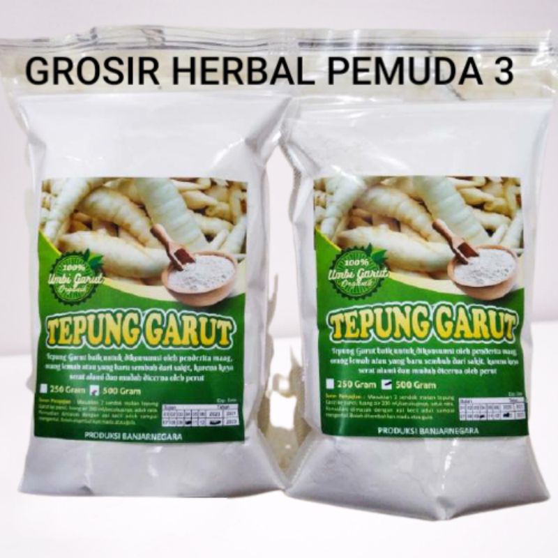 

Tepung garut original 500gr / angkrik obat maag alami