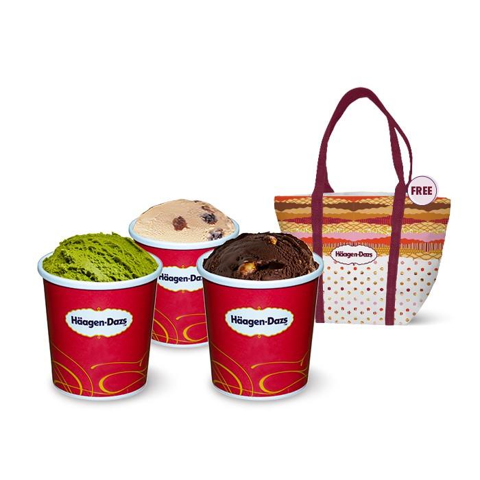 

Makanan Beku | Haagen-Dazs Ice Cream Fantastic Three