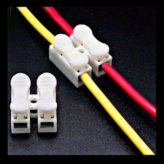 HK-Konektor Kabel 2 Pin 3 Pin Penyambung Kabel Listrik Pencet