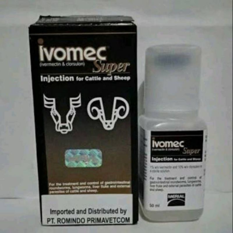 ivomec super injection 50 ml obat cacing kutu ivermectin clorsulon