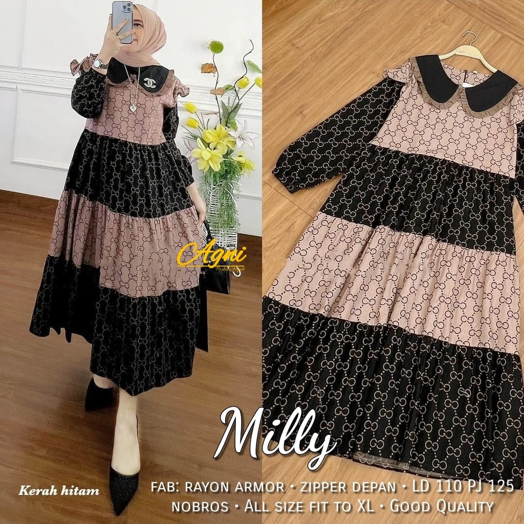 milly midi dress agni