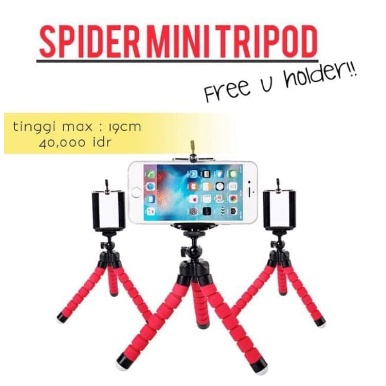 TRIPOD MINI SPIDER Holder U Medium / Tripod Mini Octopus