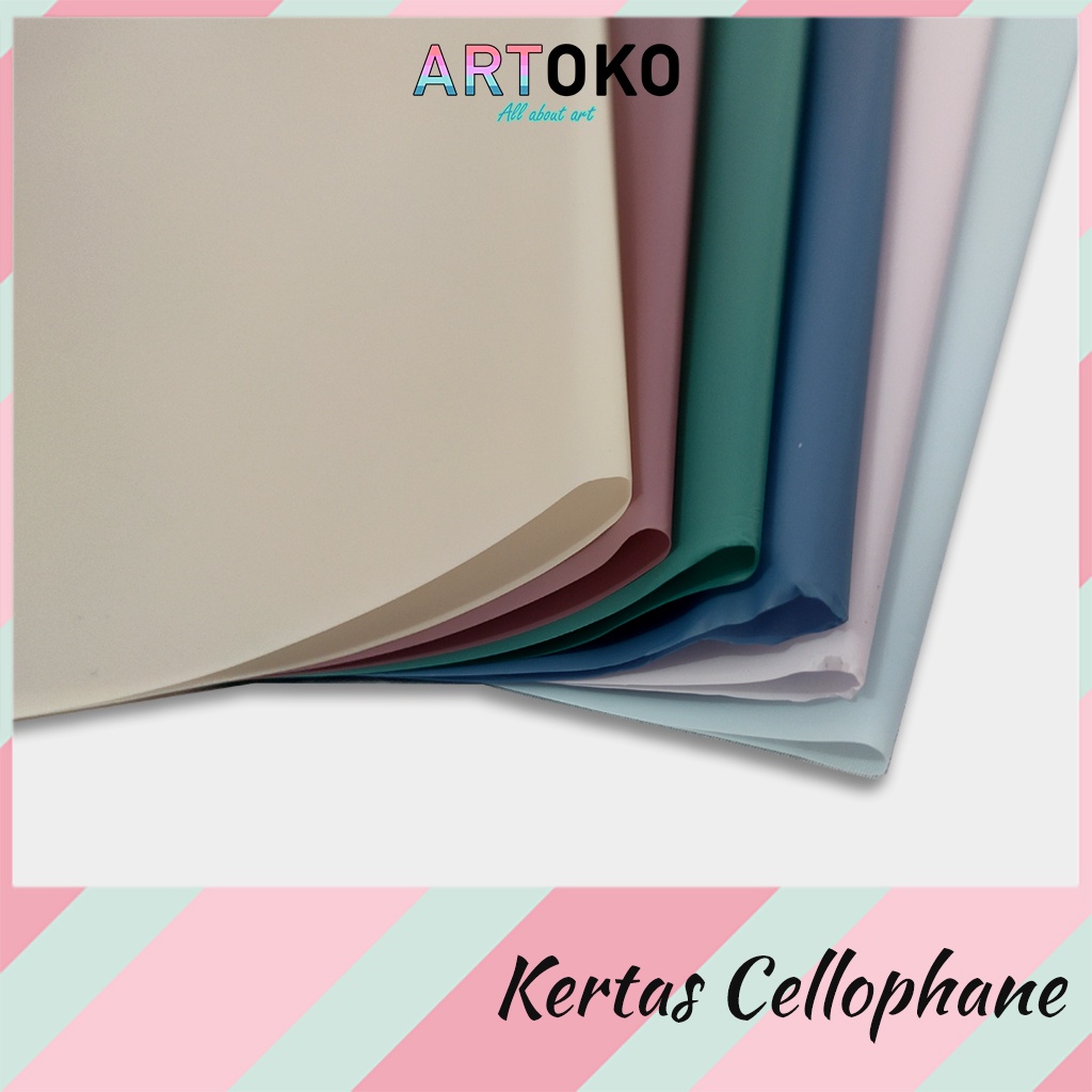 

Flower Wrap Cellophane Paper Kertas Bungkus Buket Polos Warna