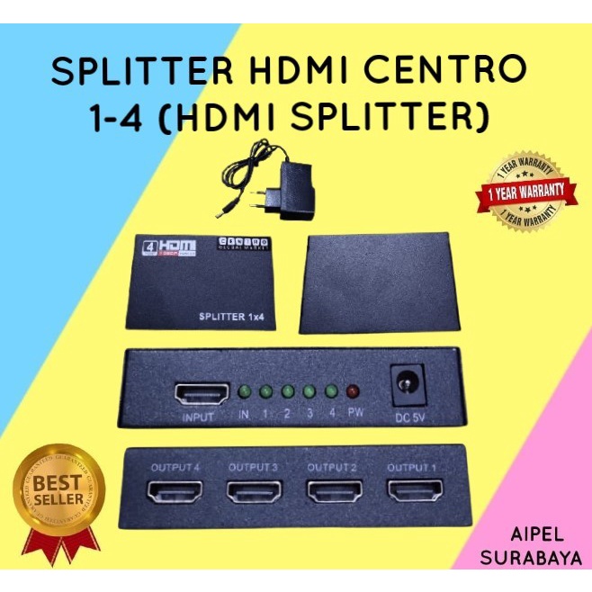 SH4 | SPLITTER HDTV CENTROO 1-4 (HDTV SPLITTER)