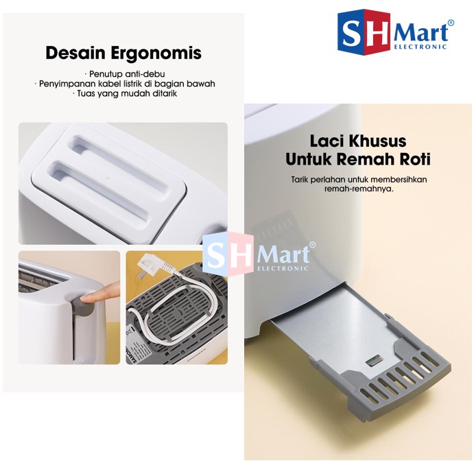 SAMONO TOASTER SW-TW750 PEMANGGANG ROTI LISTRIK SWTW750