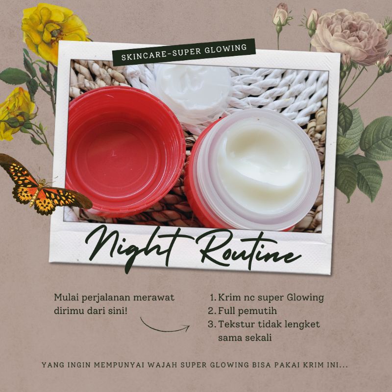 NC GLOW SUPER/CREAM PEMUTIH GLOWING/CREAM NC GLOW SUPER/SUPER GLOWING