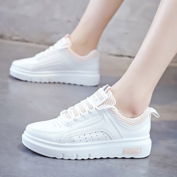 Sepatu Sneakers Wanita Modis Sneakers Wanita Flat Bersirkulasi Anti Slip Import 1077-3