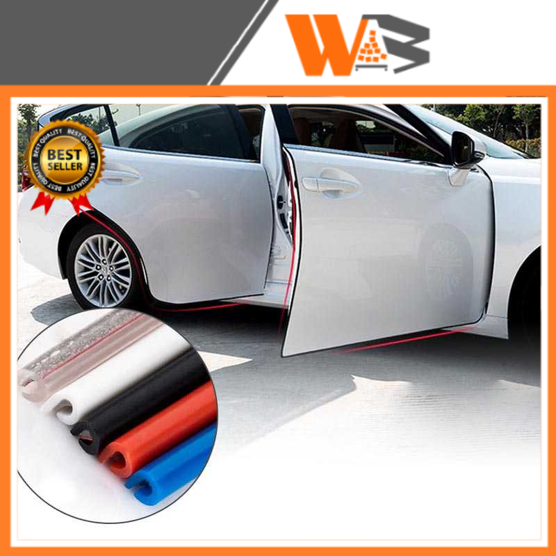 COD Pelindung Pintu Mobil (5 Meter)  Rubber Strip Pintu Mobil Anti Collision 5M List Karet Pintu Pelindung Pintu Peredam Mobil Universal 5 Meter