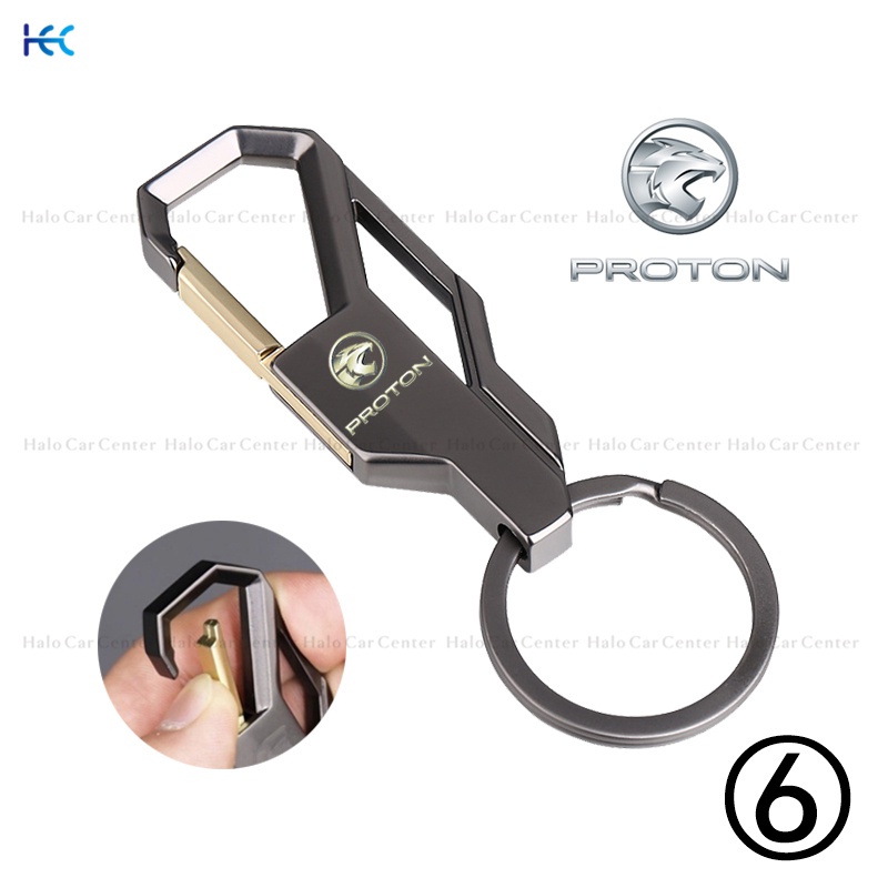 【Ready Stock】Alloy Metal Logo Motorcycle Keychain Car keychain SET for Proton