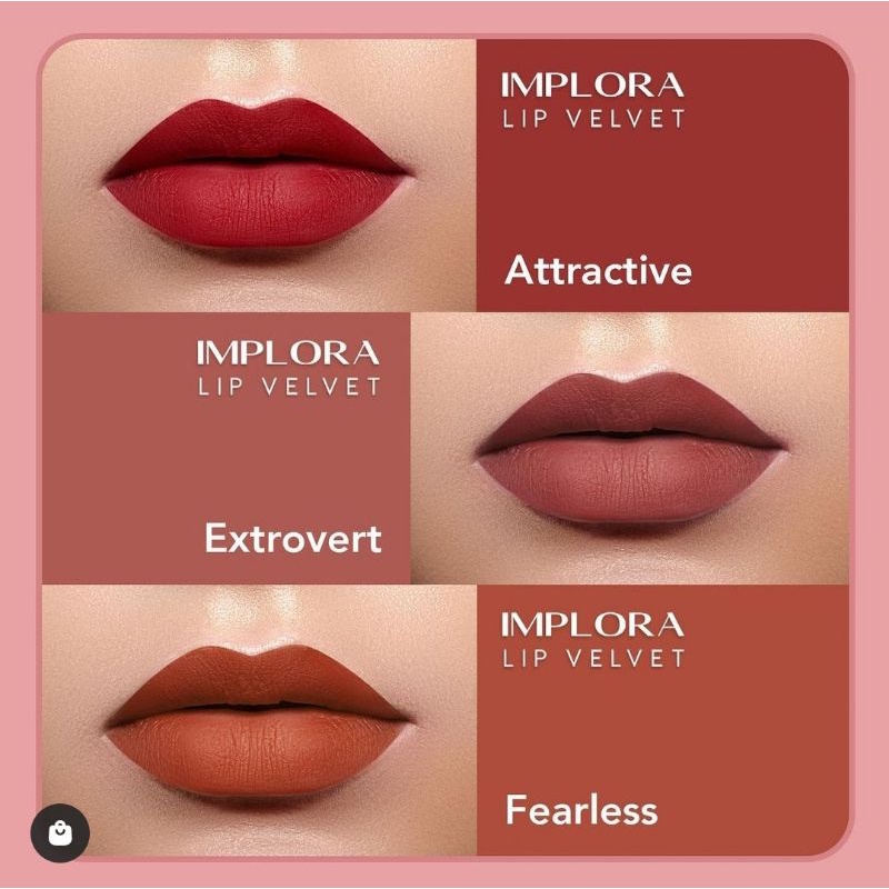 IMPLORA Lip Velvet  4,6 gram | Lip Cream | Lipstik | Lipvelvet