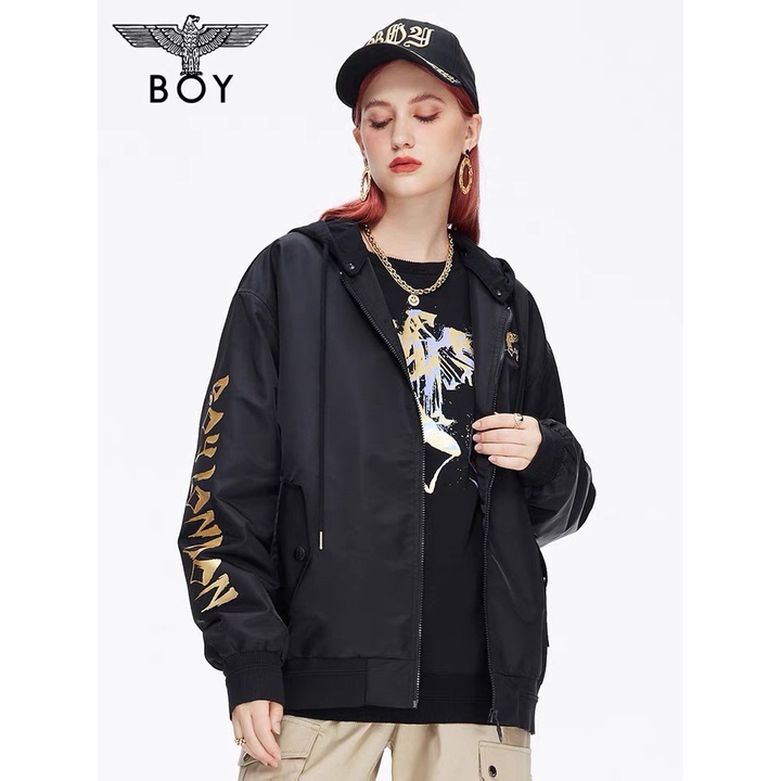Jaket Jahitan Hood Pria Dan Wanita BOY LONDON