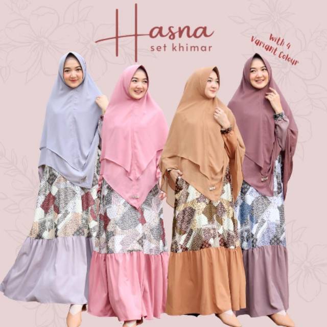 READY HASNA SET KHIMAR BY GERAI MIKA