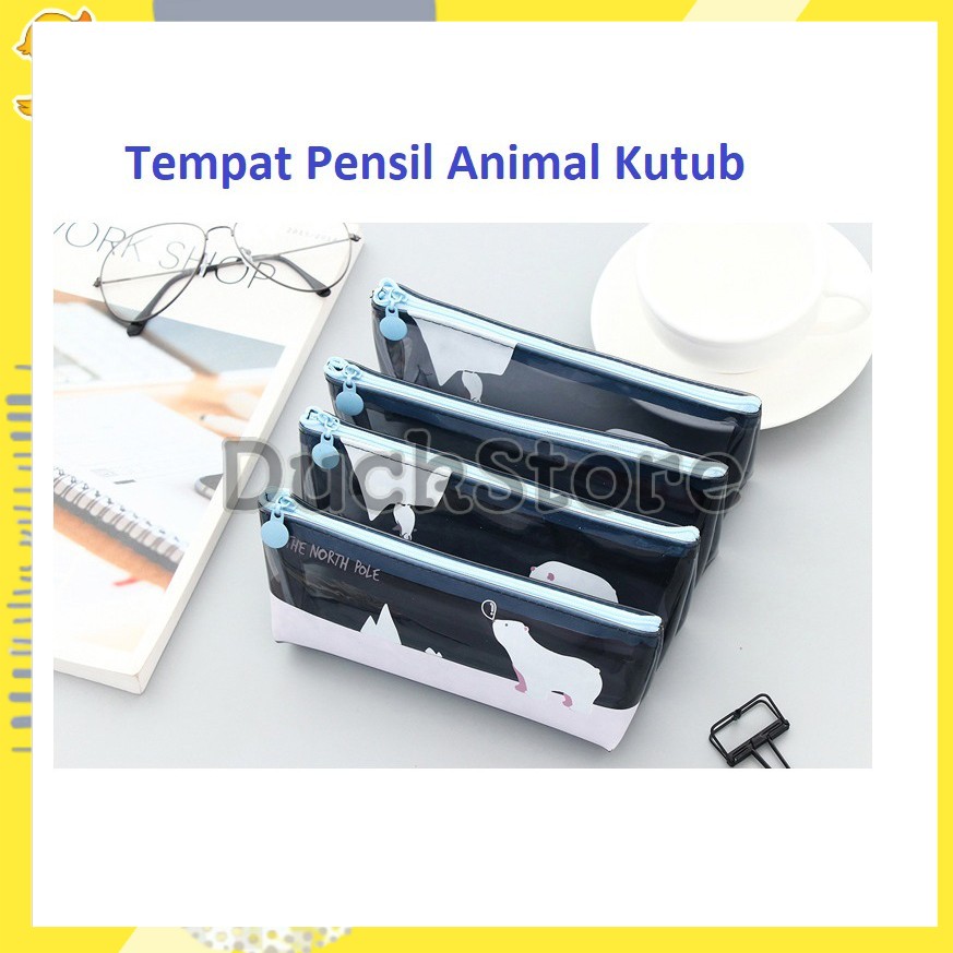 

Tepak Alat Tulis Lucu / Tempat Alat Tulis Murah Pensil Animal Kutub / Pencil Case / Tempat Kosmetik