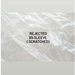 

B5 REJECTED Sleeve - damage scratched sleeve 1p / 2p / 4p / 6p / 8p untuk binder 26 ring (BACA DESC)
