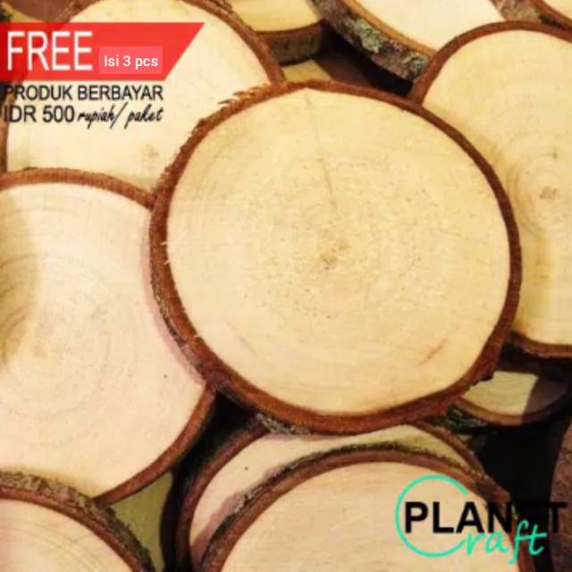 Wood Slice Potongan  Kayu  Dekorasi Dinding  Diameter 7cm  Wood Slice Potongan  Kayu  Dekorasi Dinding  Diameter 7cm