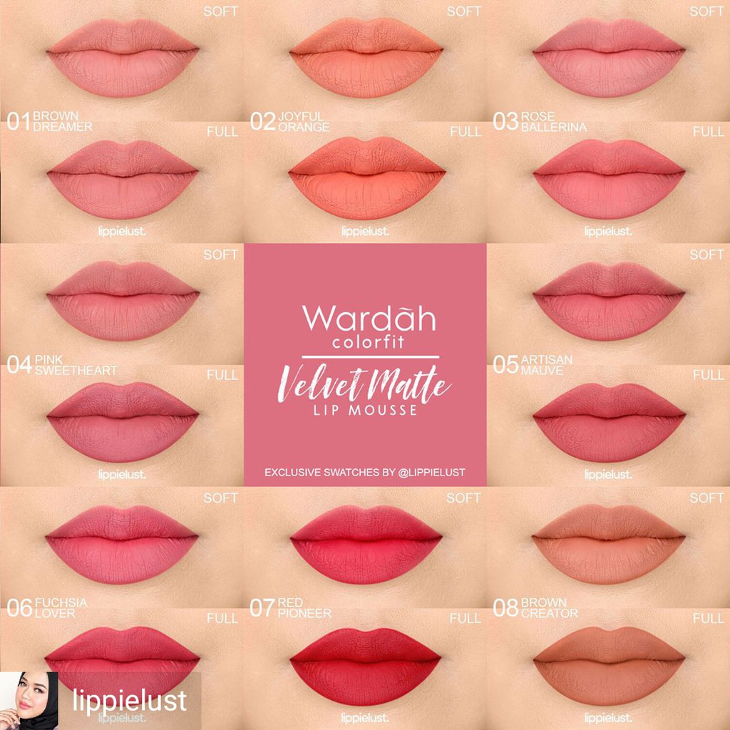 Wardah Colorfit Velvet Matte Lip Mousse