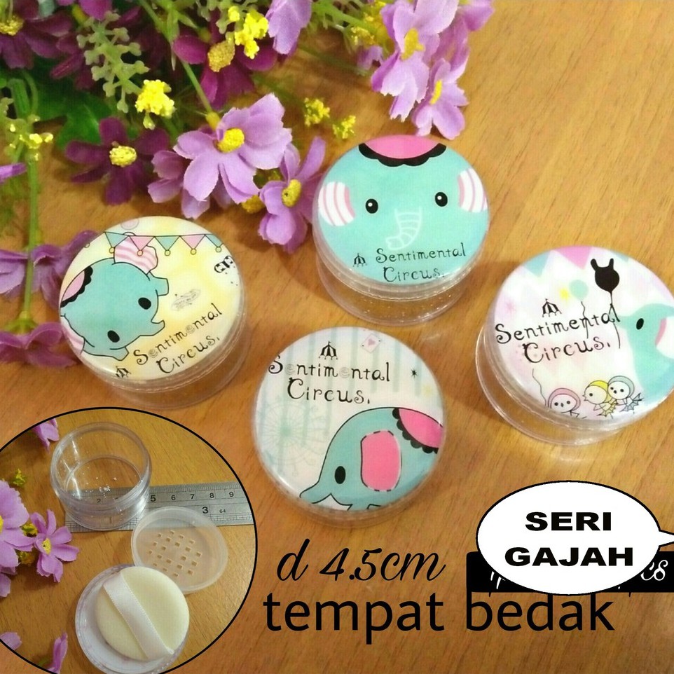 Tempat Bedak Tabur Mini Loose Powder Travel