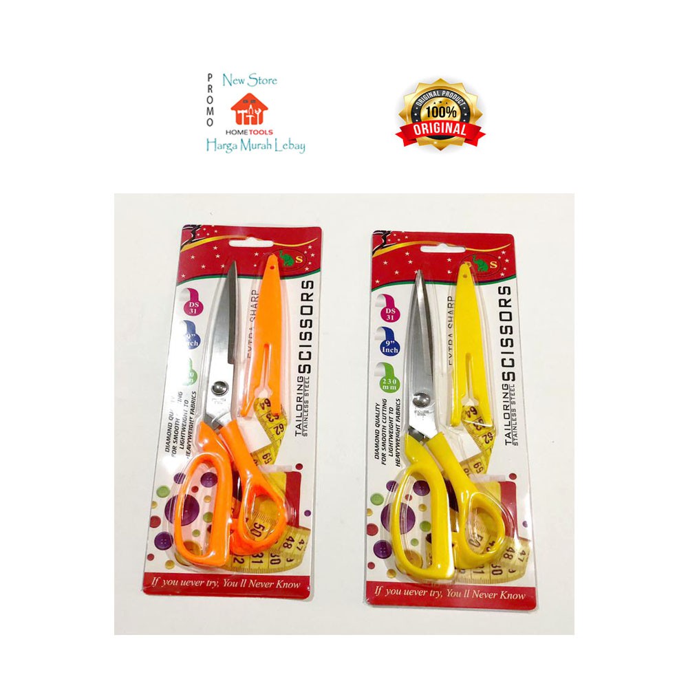 

Gunting Serbaguna 9" DS Scissors Warna Lengkap Sarung