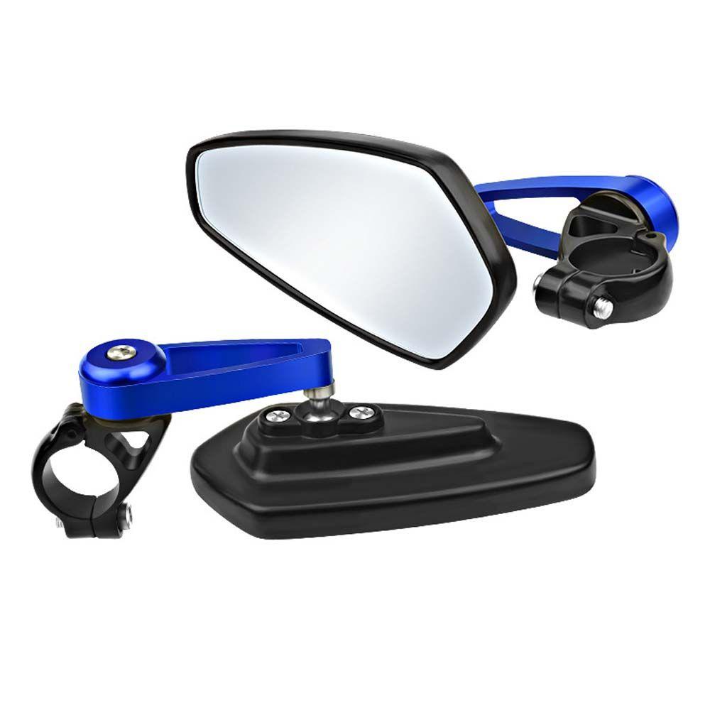 Lanfy Stang End Mirror 22mm Adjustable Stang Sepeda Blind Spot Mirror Motor Reflektif Kaca Spion Belakang