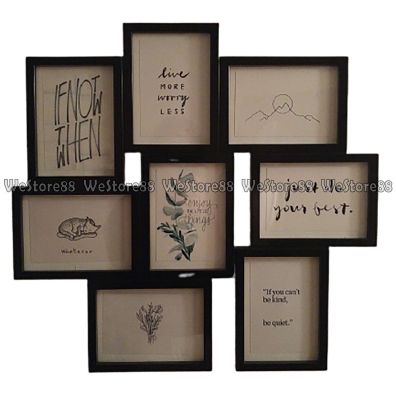 Jual Bingkai frame foto kolase untuk 8 gambar 13x18cm WEO IK2911