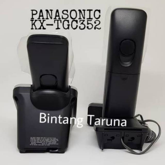 Wireless Phone Panasonic KX-TGC352 Telpon Panasonic KX-TGC352 (Hitam)