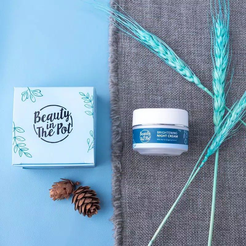 Beauty In The Pot Brightening Night Cream Krim Malam Pelembab & Pemutih