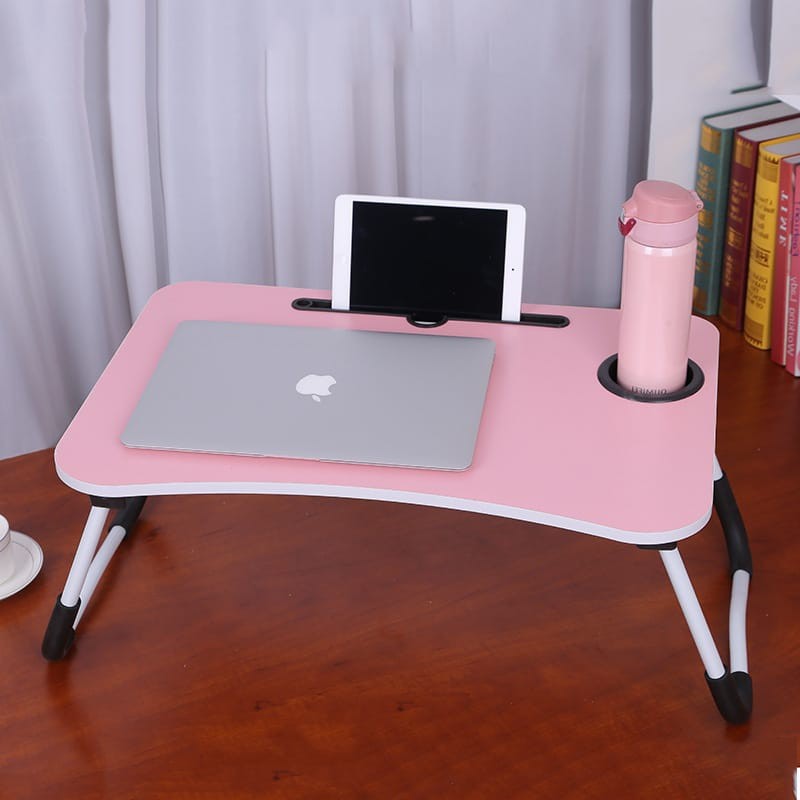 ACE ODI - MEJA LAPTOP DENGAN TEMPAT GELAS / MEJA LIPAT BELAJAR ANAK / LAPTOP DESK WITH CUP HOLDER