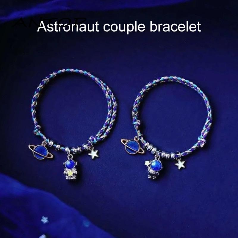 Gelang Tali Karet Dengan Charm Bintangbulanastronot Untuk Pasangansahabat