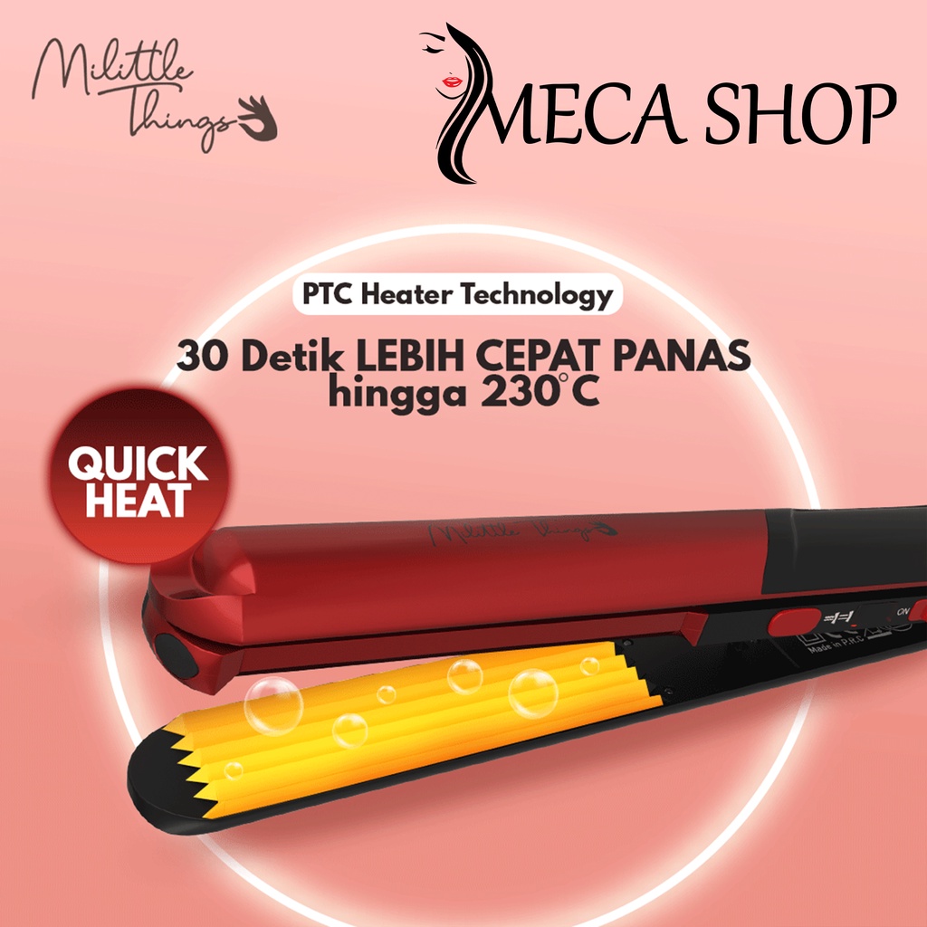 Milittle Things 211 Professional Hair Straightener 2 in 1 - Catokan Pelurus Rambut