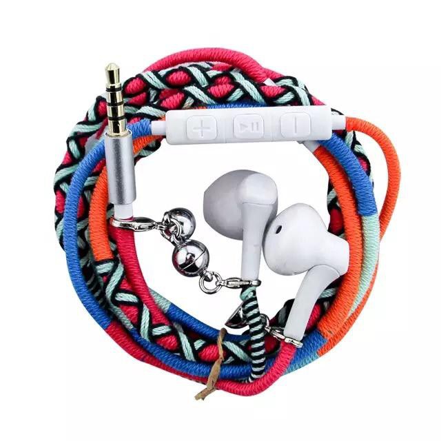 Headset Headphone Earphone Kabel BOHO Bracelet Handmade stereo music