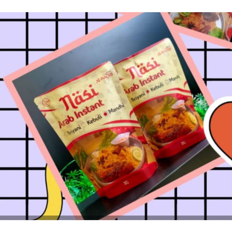 

Nasi Arab instan Briyani kebuli dan mandhi