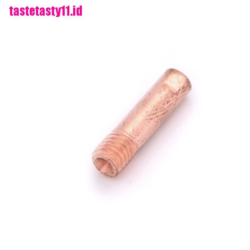 【TTID】10pcs Gas Nozzle Gold 15AK-0.8mm Mig Mag Welding Weld Torch Contact Tips