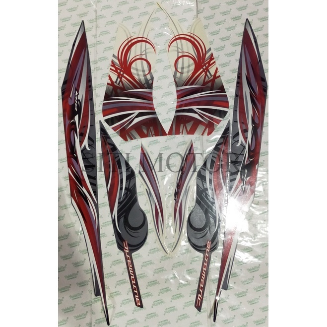 Striping Motor  Stiker Yamaha Mio Soul 2009 PutihSTIKER STRIPING & LIS BODY MOTOR MIO SOUL KARBU 200