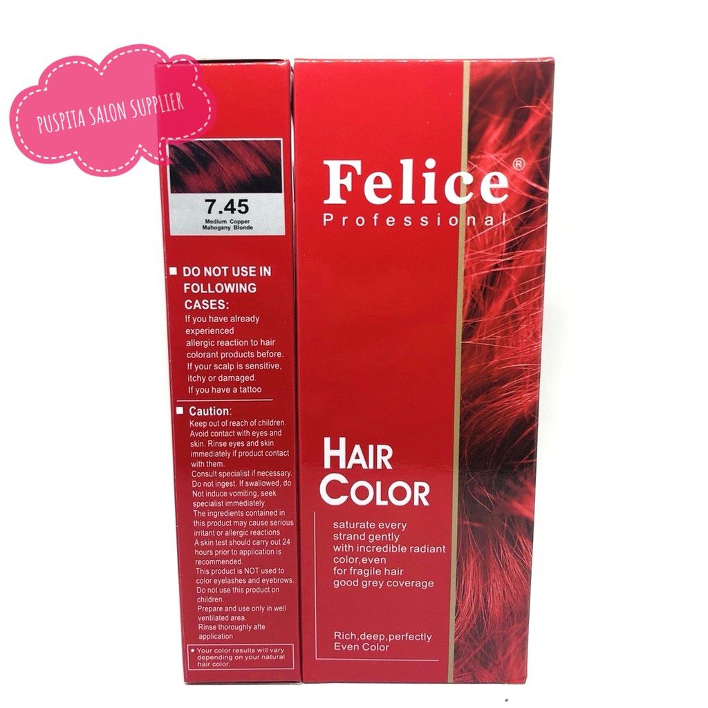 Felice Hair Color 7 45 Medium Cooper Mahogany Blonde Shopee