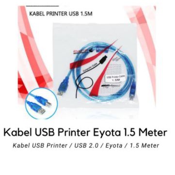 Usb-a 2.0 to Usb-b printer eyota 1.5 meter cable 480Mbps speed data - Kabel Usb2.0 am-bm 1.5m