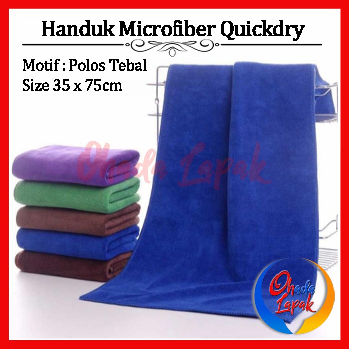 Handuk Microfiber Quickdry Towel Travel 35 x 75 cm