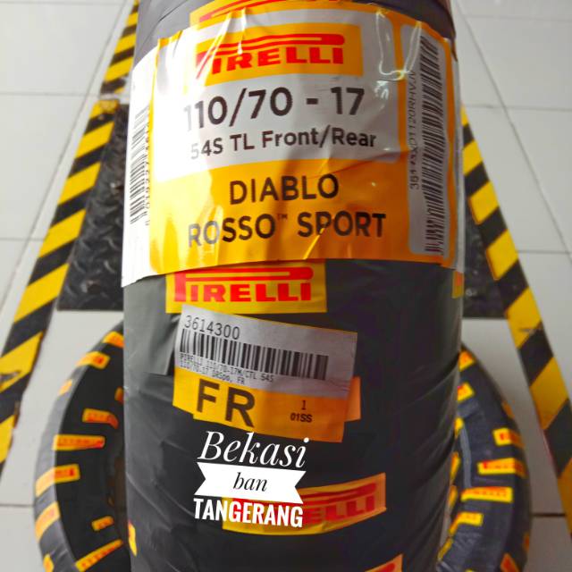 Ban Pirelli Diablo Rosso sport 110/70 ring 17