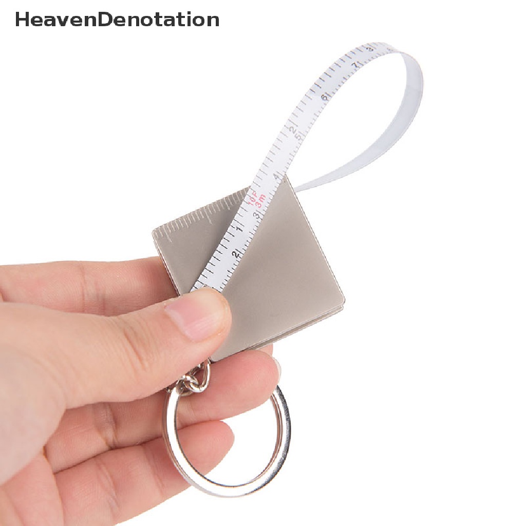 [HeavenDenotation] 1pc Mini practical tape measure keychain key chain ring keyring key fob holder