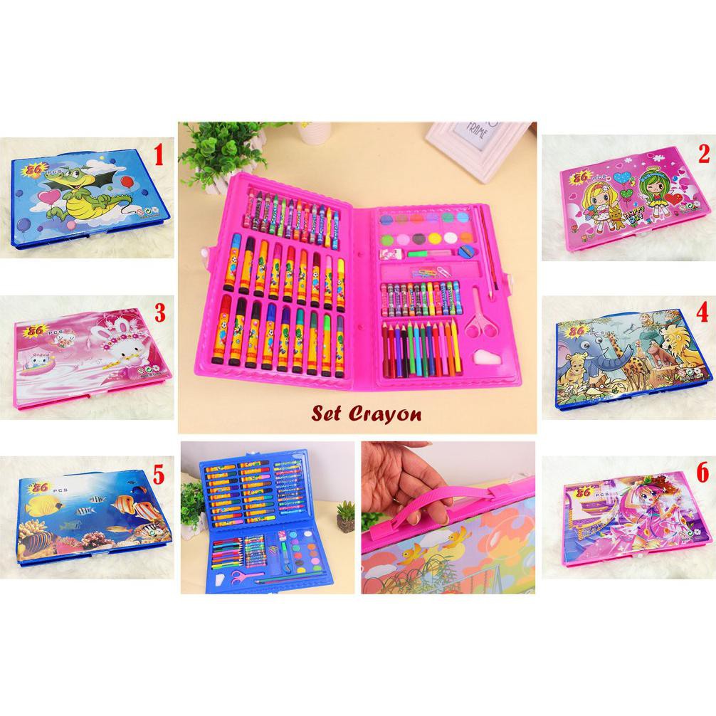 

BAYAR DI TEMPAT Set Crayon 86 PCS (Set alat menggambar, isinya banyak) TERBAIK