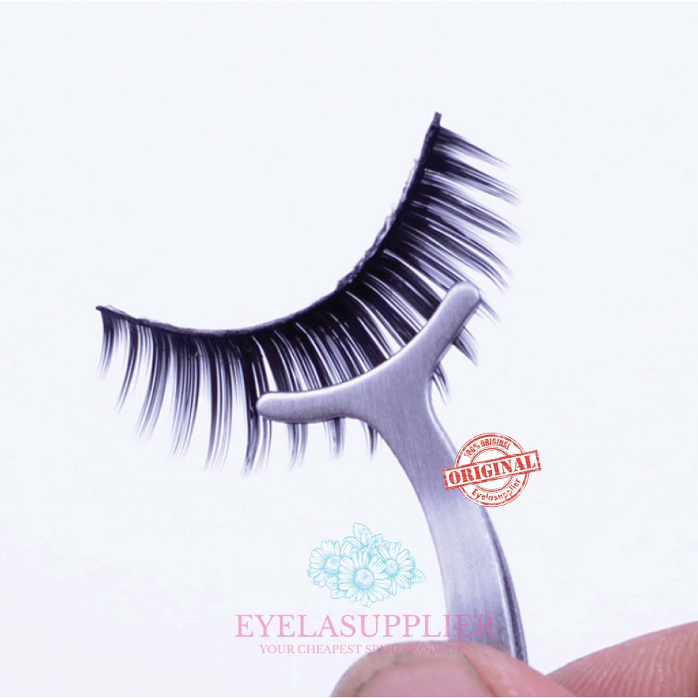 Pinset Alat Pasang Bulu Mata Bulumata Stainless Eyelash Tweezer Applicator Aplikator