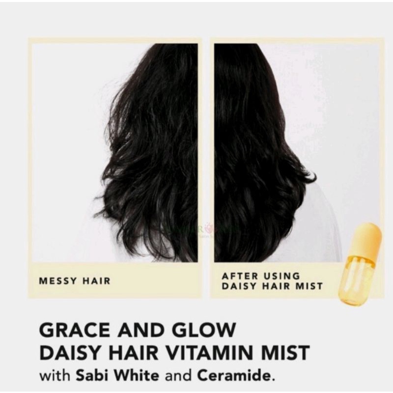 GRACE AND GLOW DAISY VITAMIN PEONY BLUSH BLACK OPIUM HAIR MIST SWEET SCENTED AND SILK HAIR