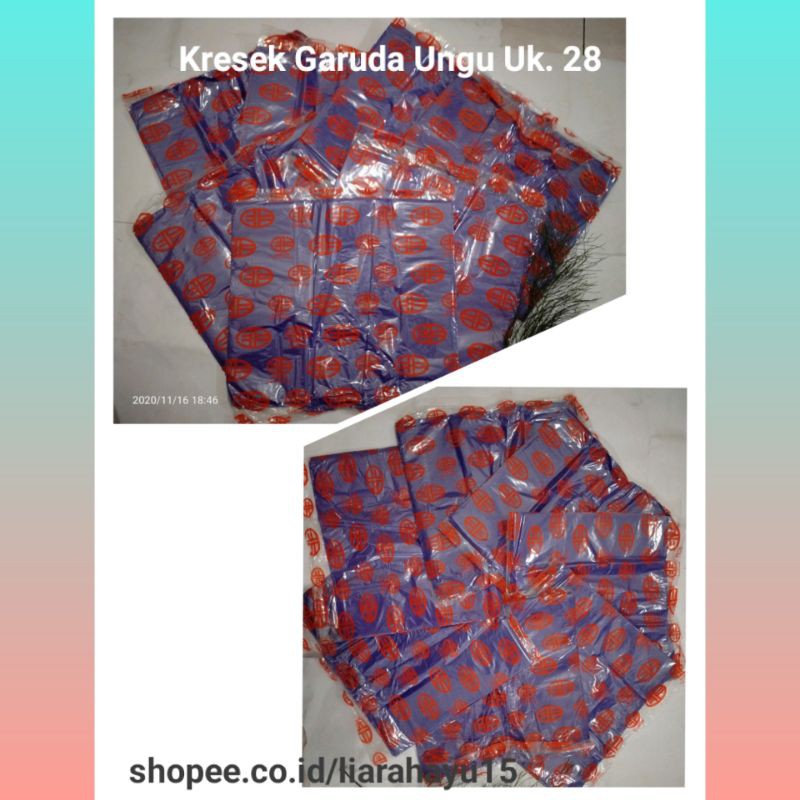 kresek garuda ungu uk. 28 kresek berkat kondangan serbaguna warna ungu kuat murah PALANG TUBAN TBN
